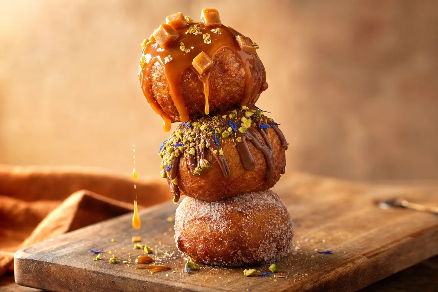 Golden Puffs hero stack, three flavours