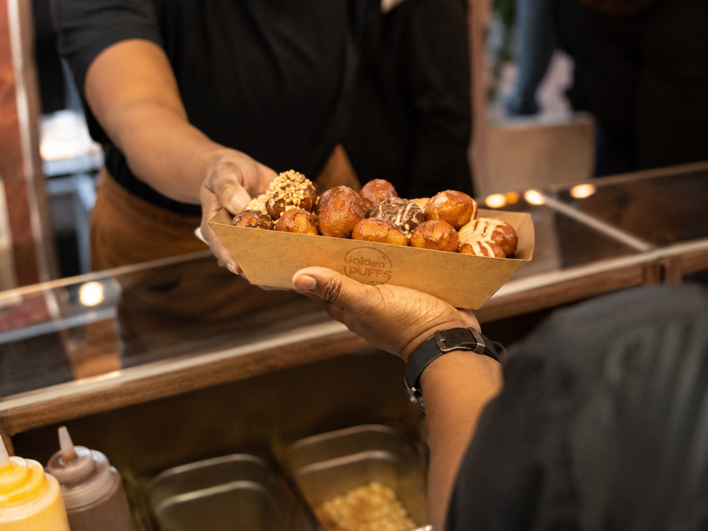 Golden Puffs — sharing golden treats