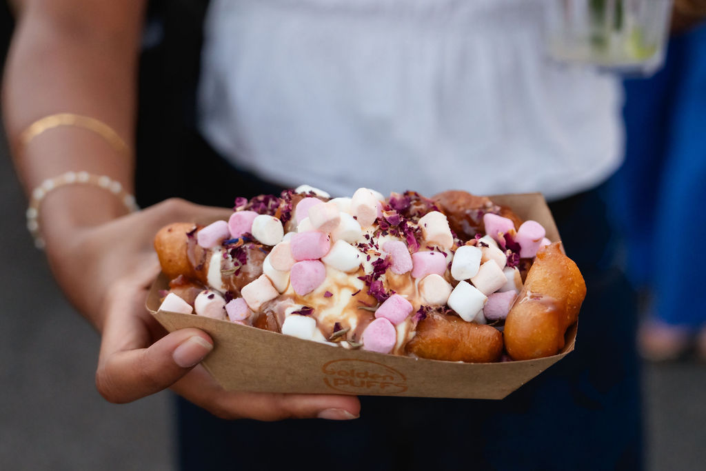 Golden Puffs at the festival